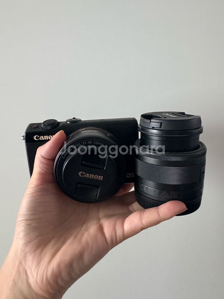 캐논 eos m100 단렌즈/번들렌즈 포함 풀박--0