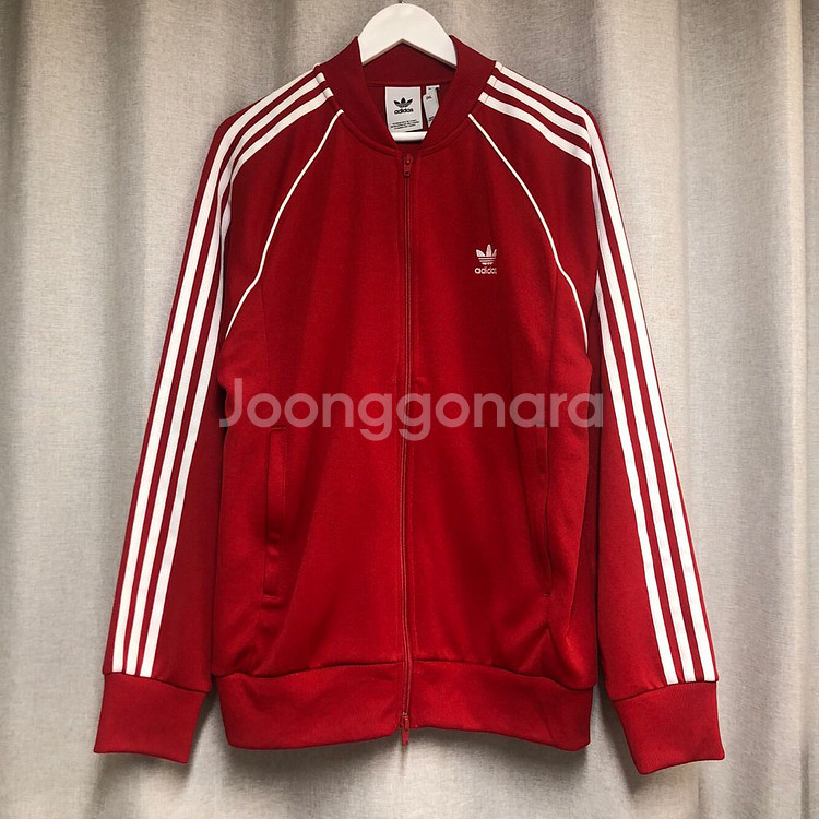 아디다스 삼선 레드 트랙탑 져지 (2XL)--0