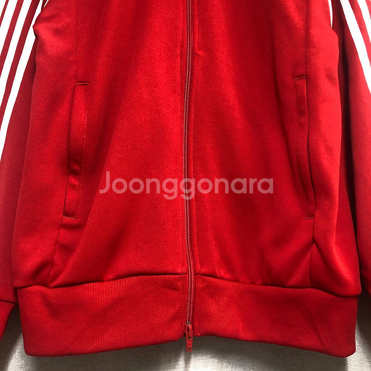 아디다스 삼선 레드 트랙탑 져지 (2XL)--4