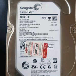 시게이트 컴퓨터HDD 1T.