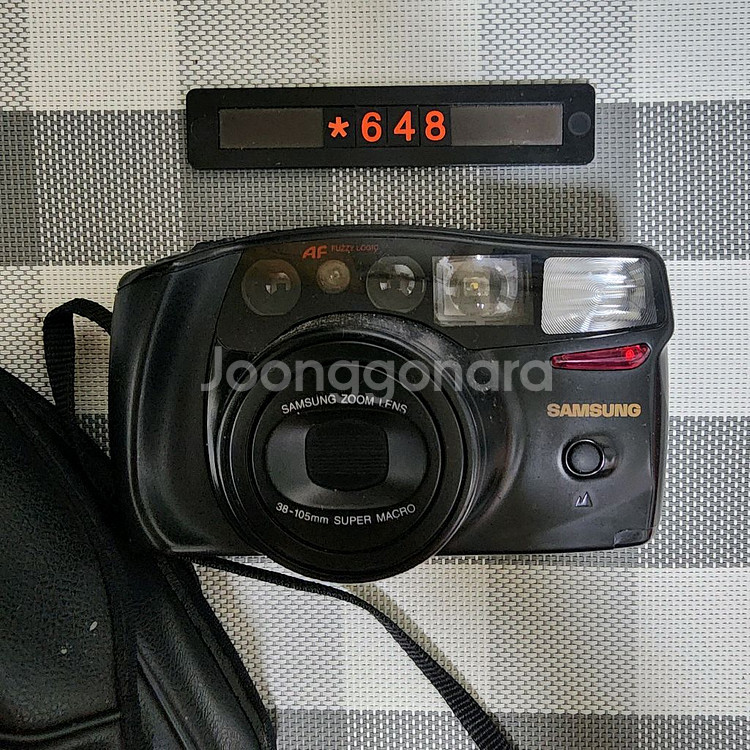 삼성캐녹스 퍼지줌 1050 필름카메라 파우치포함--0