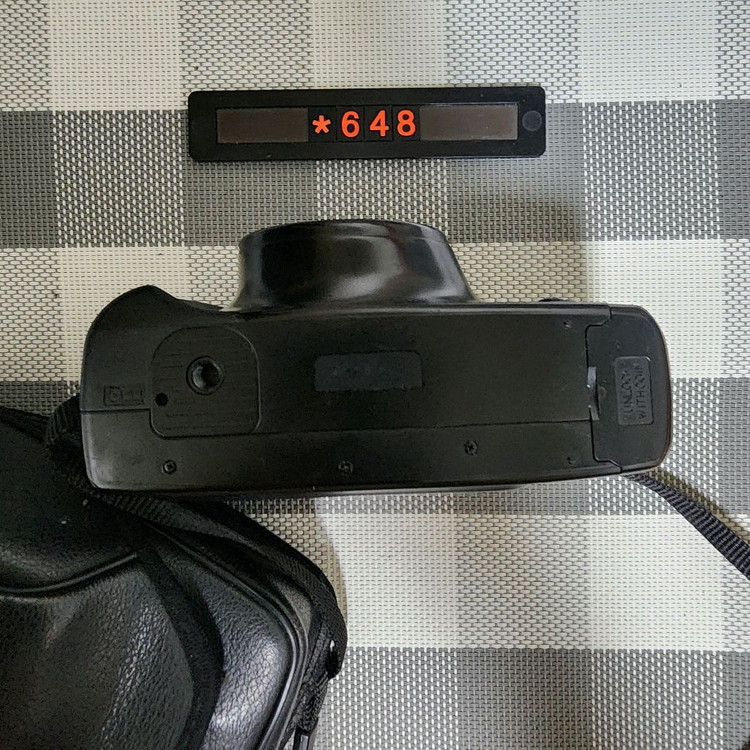 삼성캐녹스 퍼지줌 1050 필름카메라 파우치포함--3