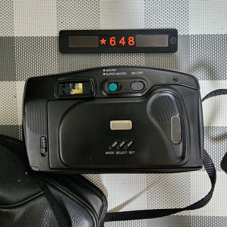 삼성캐녹스 퍼지줌 1050 필름카메라 파우치포함--2