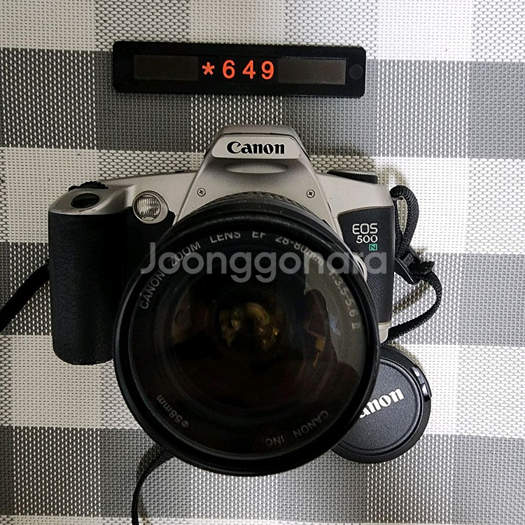 캐논 EOS 500N 데이터백 필름카메라--0