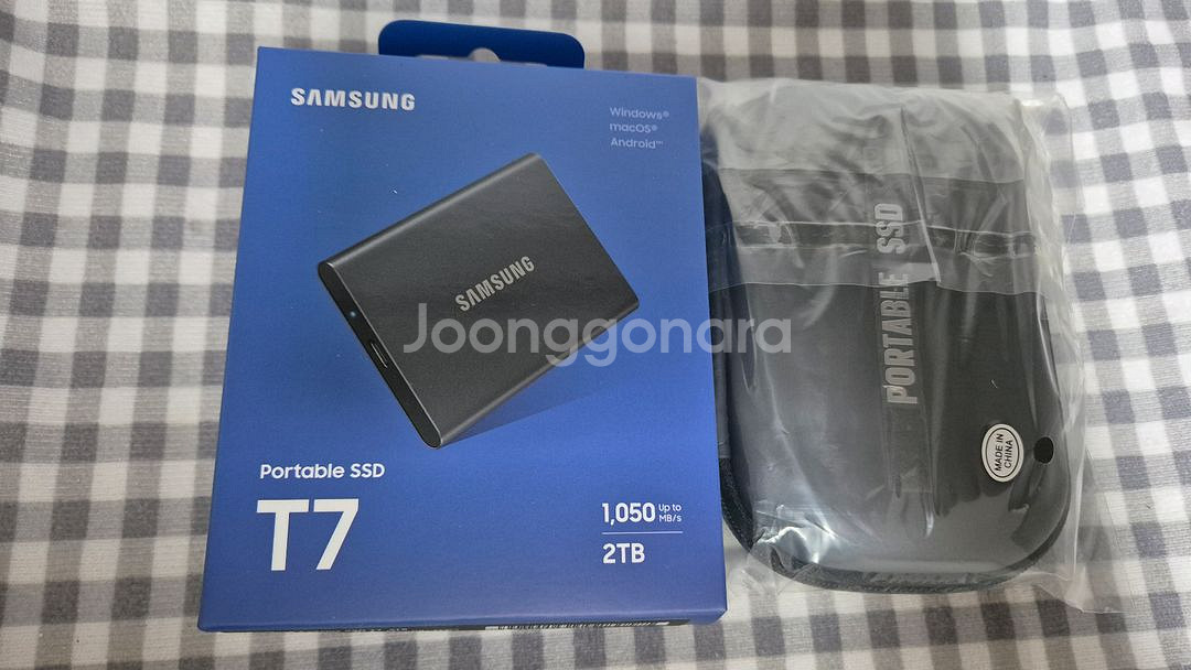 삼성전자 포터블 SSD T7 [2TB] 새상품 국내정품--0