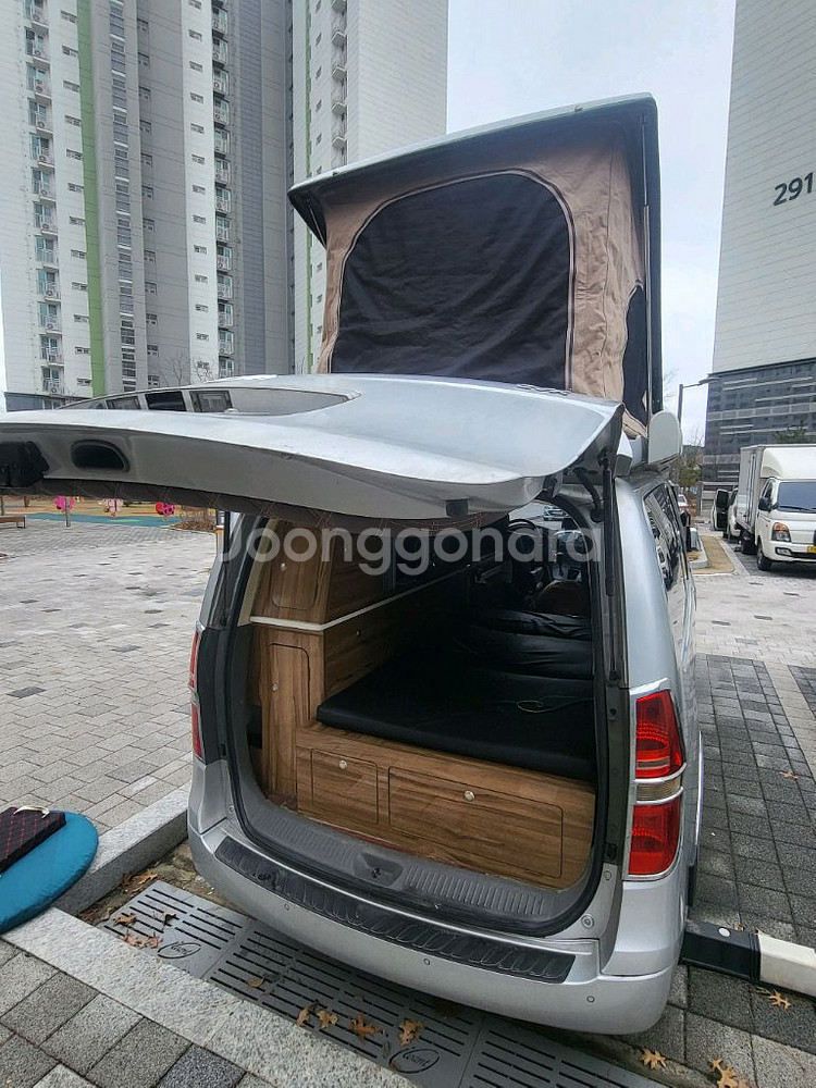 스타렉스 캠핑카 일체형팝업텐트--3