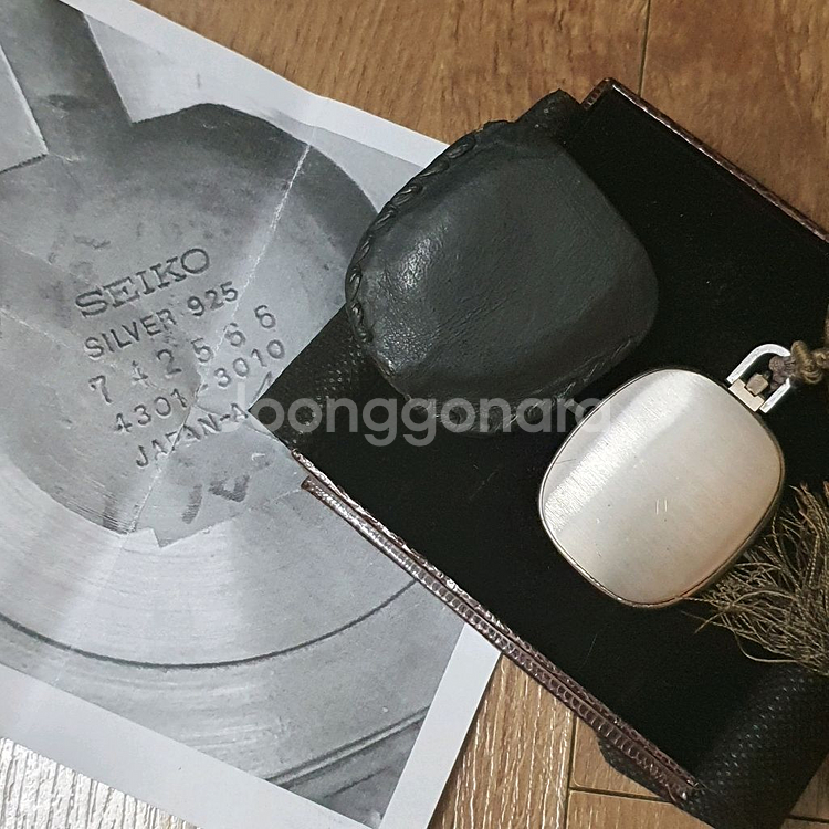 세이코 포켓 시계 쿼츠 4301-3010, 실버--5