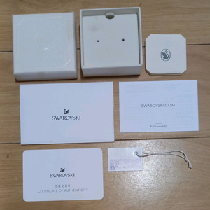 스왈로브스키 악세사리 공박스+정품인증서 일괄