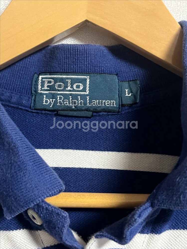 폴로 랄프로렌 스트라이프 카라티셔츠 L--3