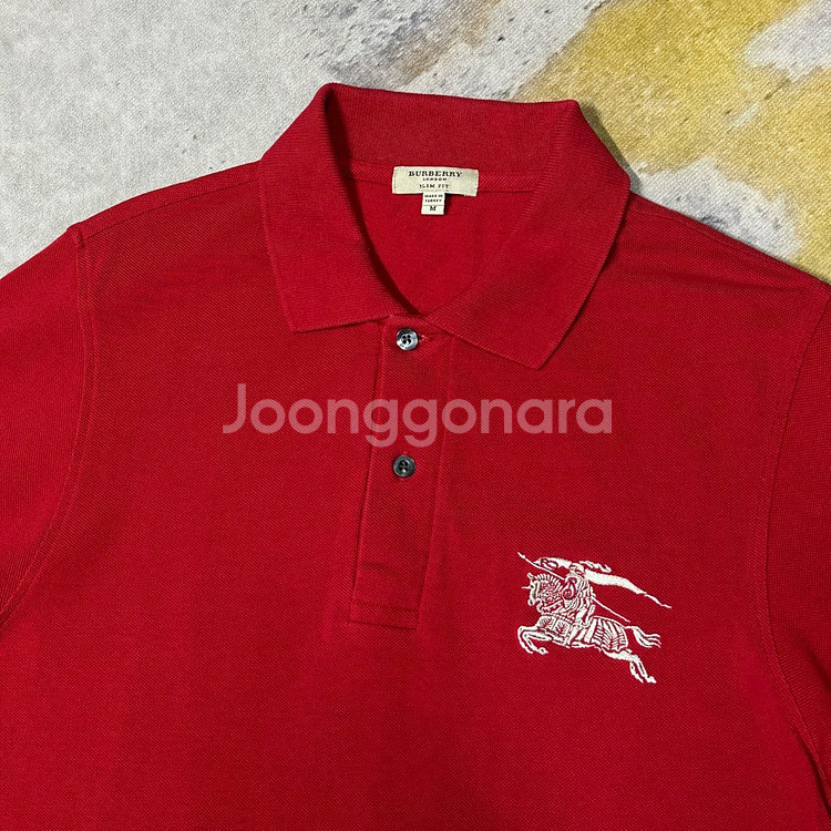 버버리 빅로고 폴로 반팔--1