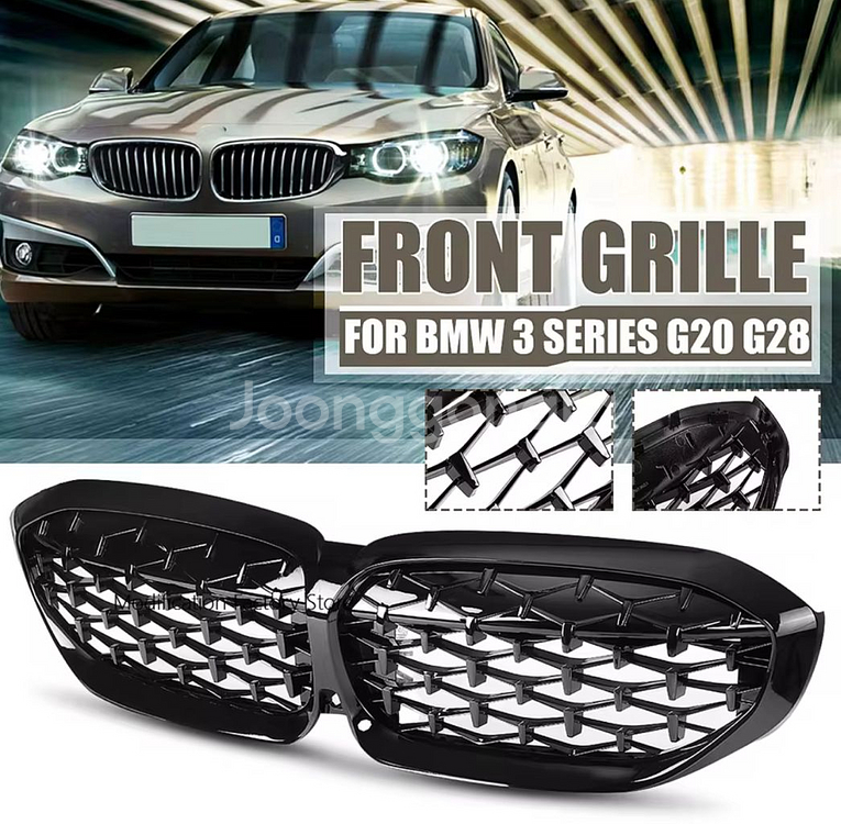 BMW 3시리즈 G20 키드니 블랙유광 그릴--0