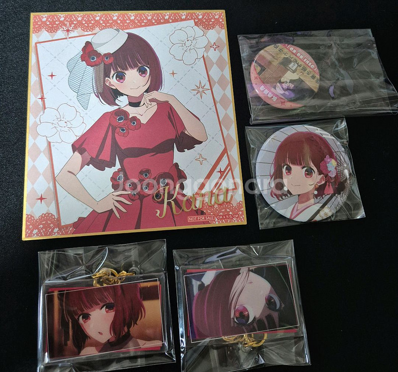 일괄)최애의 아이 카나 아크릴 지류 피규어 뱃지 색지--2