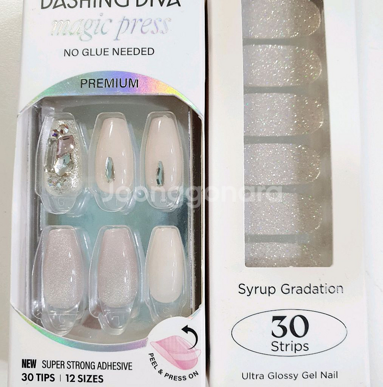 데싱디바 네일팁 매직프레스 파츠네일 미개봉--3