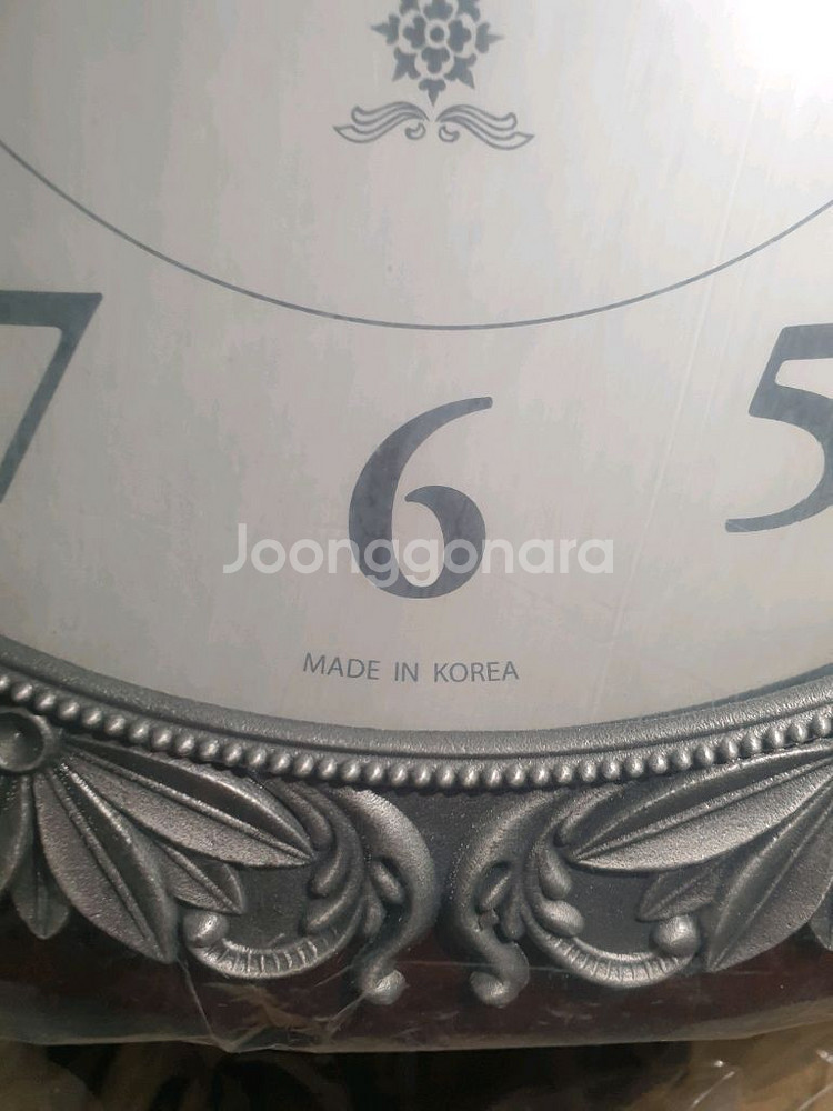 국내산 주석 엔틱 고급 벽시계 (미사용 새제품)--1