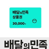 배달의 민족 3만원