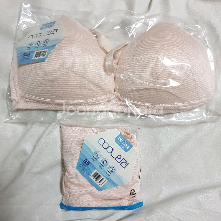 비비안 드로르 인견 노와이어 브라 팬티 세트 새제품--0