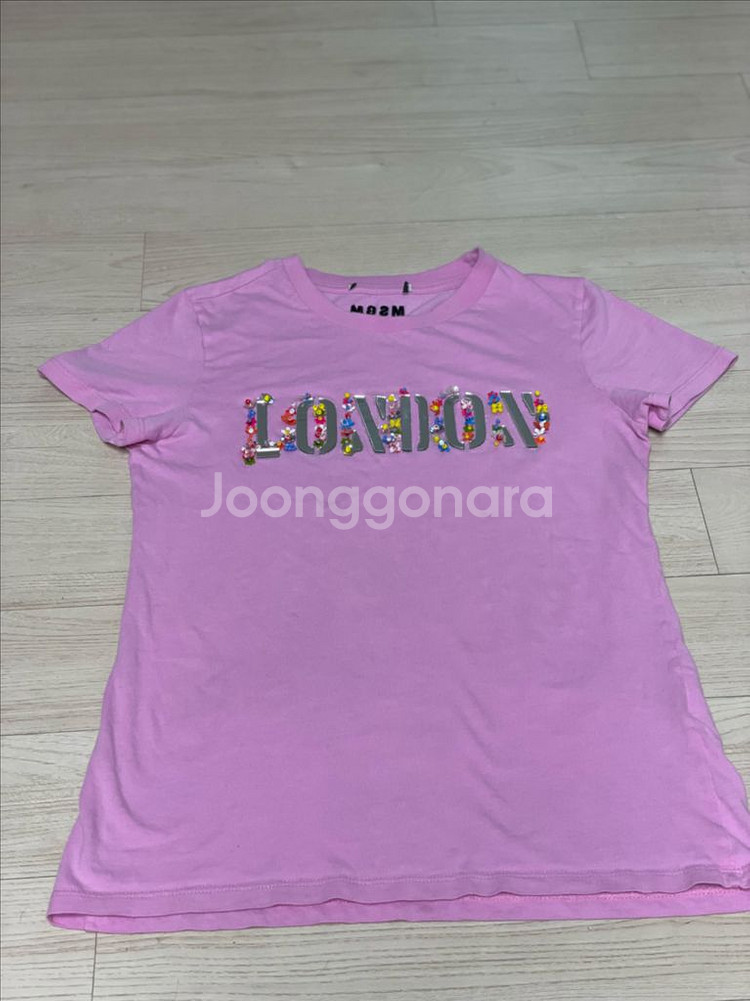 msgm 핑크 티 12y--0