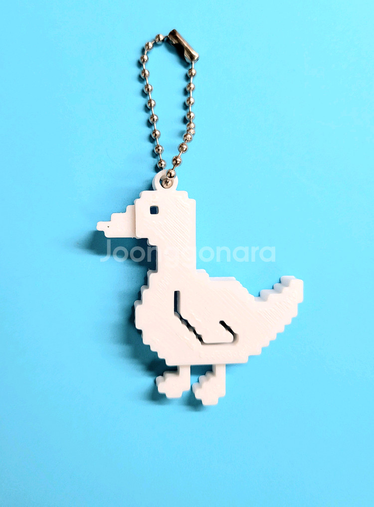 오리 8비트 키링 키체인--1