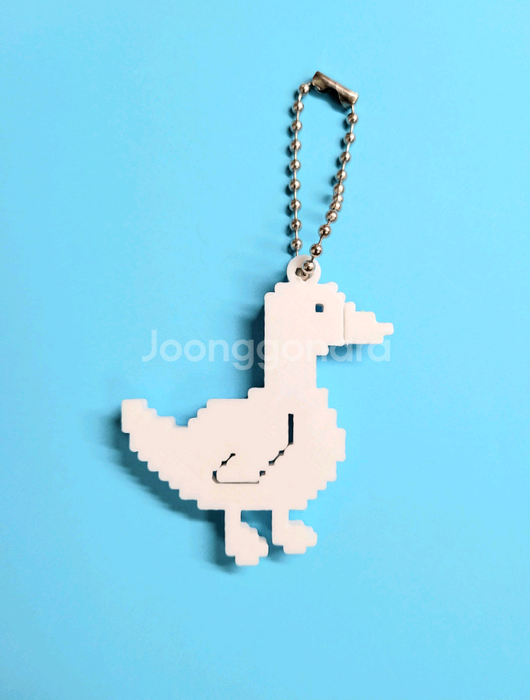 오리 8비트 키링 키체인--2