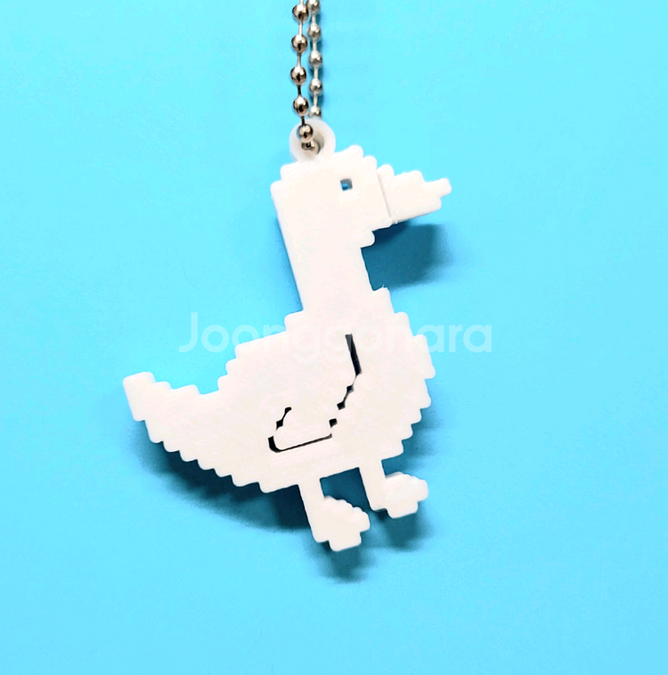 오리 8비트 키링 키체인--5