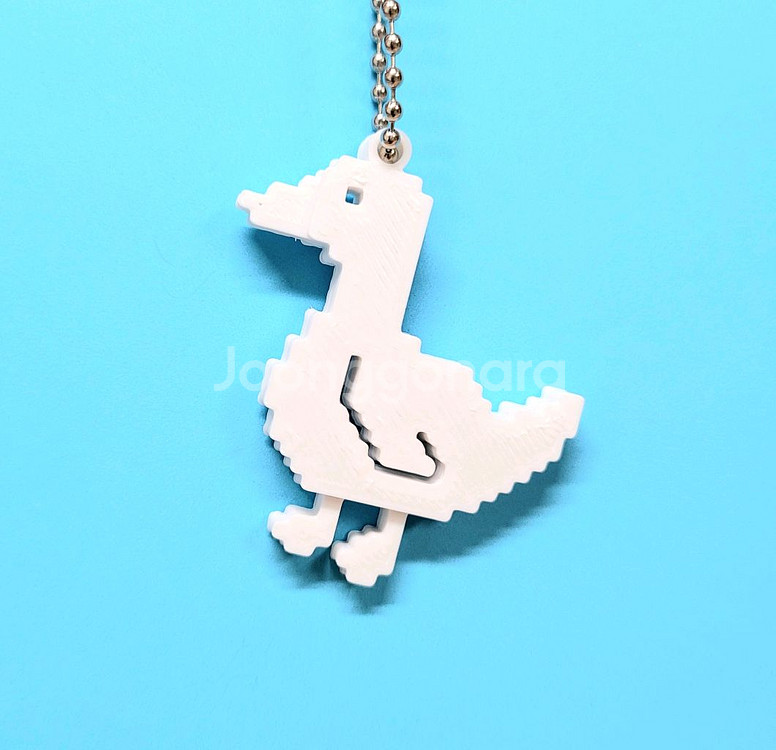 오리 8비트 키링 키체인--4