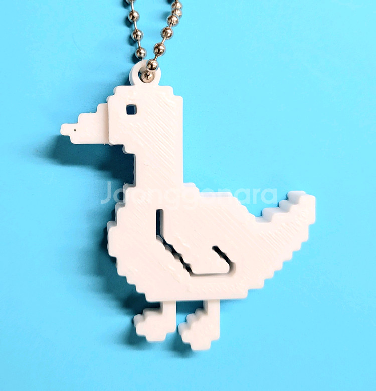 오리 8비트 키링 키체인--0