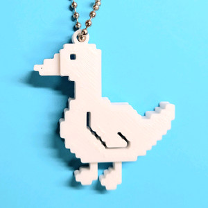 오리 8비트 키링 키체인