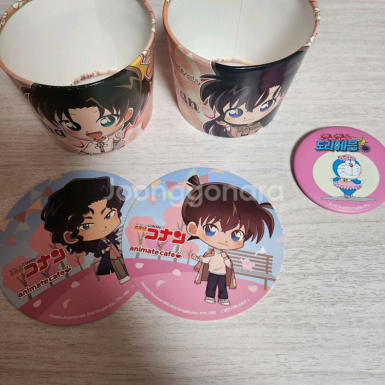 코난 30주년 에니메이트 카페 특전 컵홀더--0