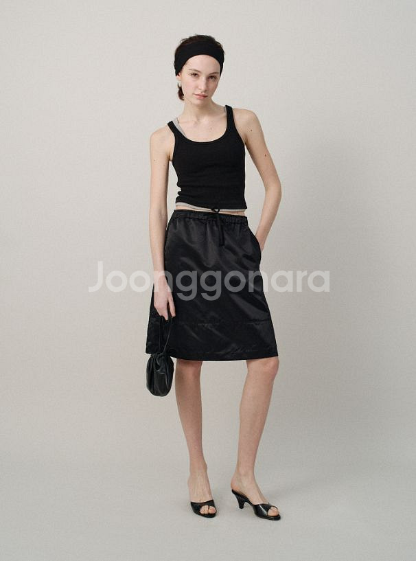 낫띵리튼 실크스커트--0