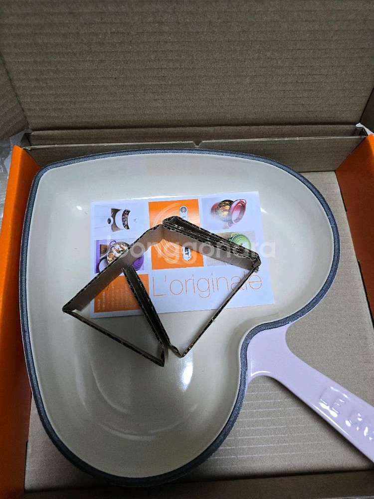 르크루제 하트 스킬렛 26cm-쉘핑크 새상품--3