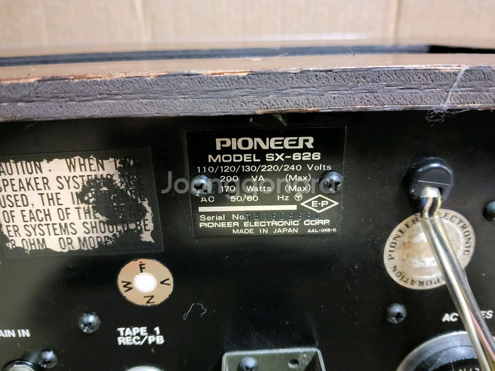 파이오니아 PIONEER SX 626 리시버 앰프--6