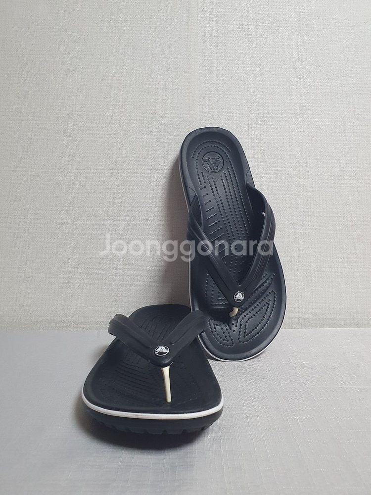 택포가 265mm 크록스 쪼리 크록밴드 플립플랍 블랙--1