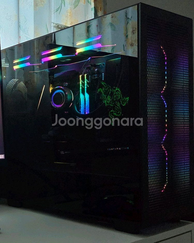 5700x3d 블랙 감성 고급 게이밍 데탑--0