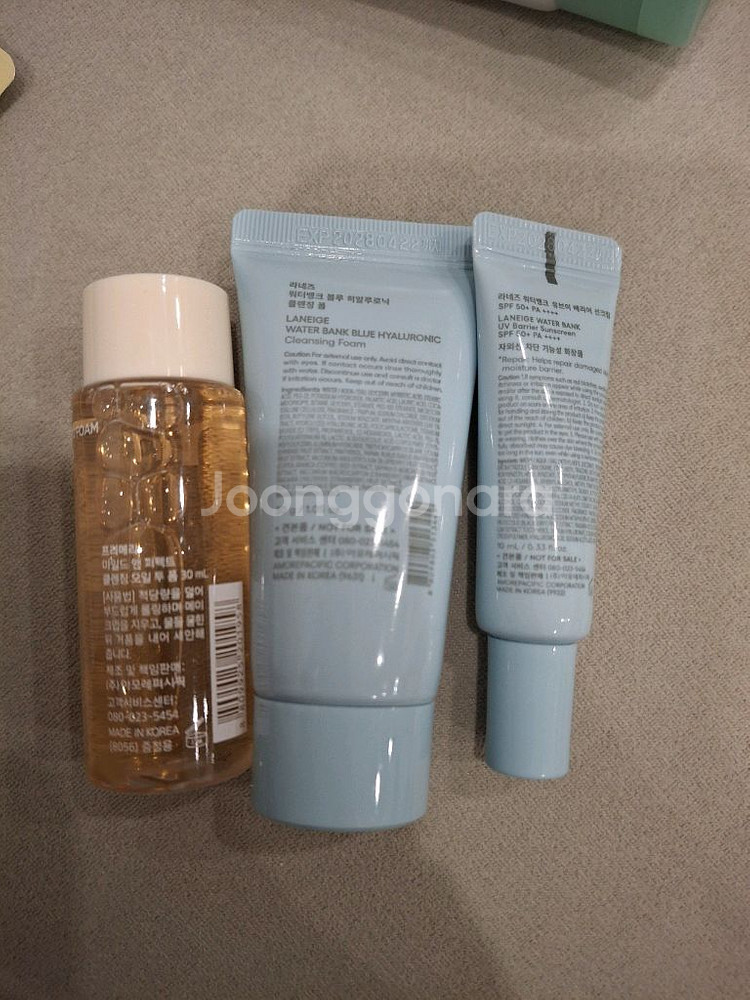 라네즈 워터뱅크 히알루로닉 지.복합용 토너+로션 세트--2