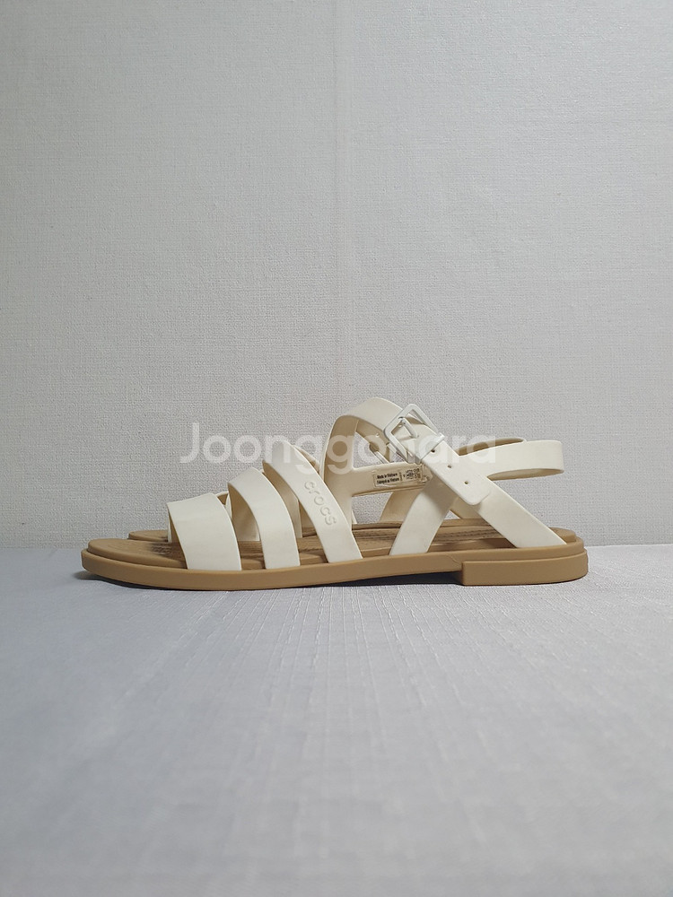 택포가 230mm 크록스 샌들 툴룸 베이지 아이보리 스--0