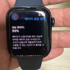 애플워치 9 41mm 미드나이트