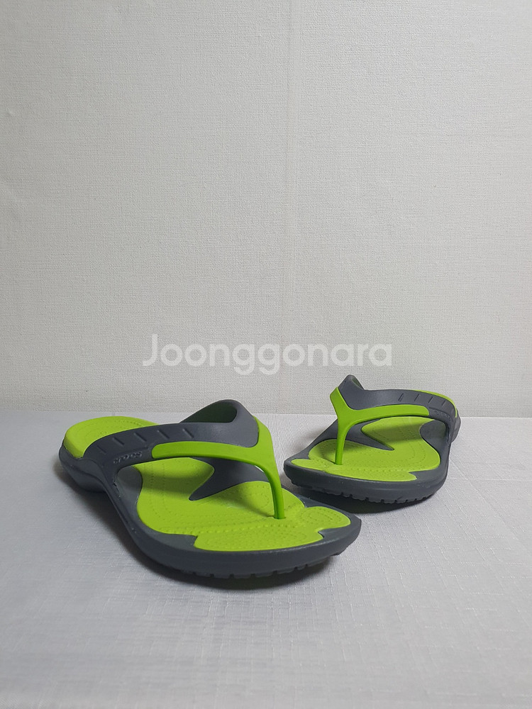 택포가 260mm 크록스 쪼리 듀얼 컴포트 플립플랍 그--4