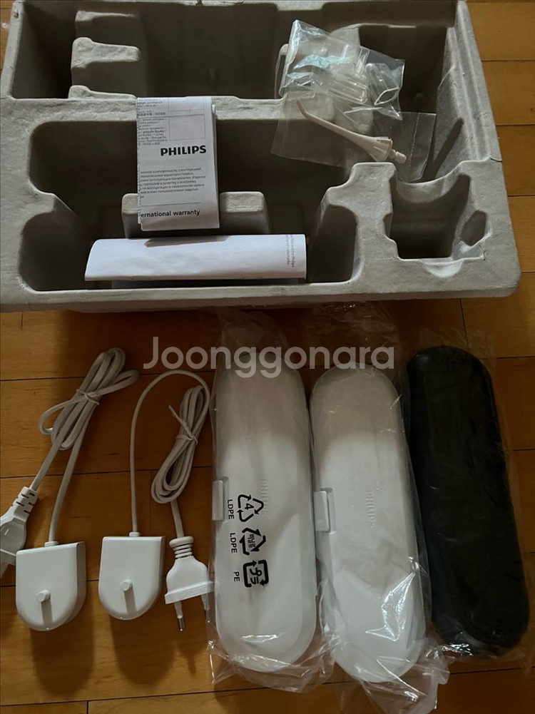 새상품)필립스 전동칫솔 충전기와 케이스만 개별 각각--0