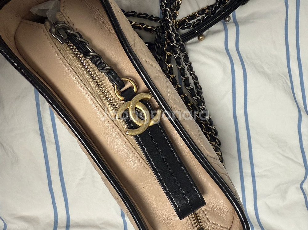 샤넬 가브리엘 호보 스몰 베이지--5