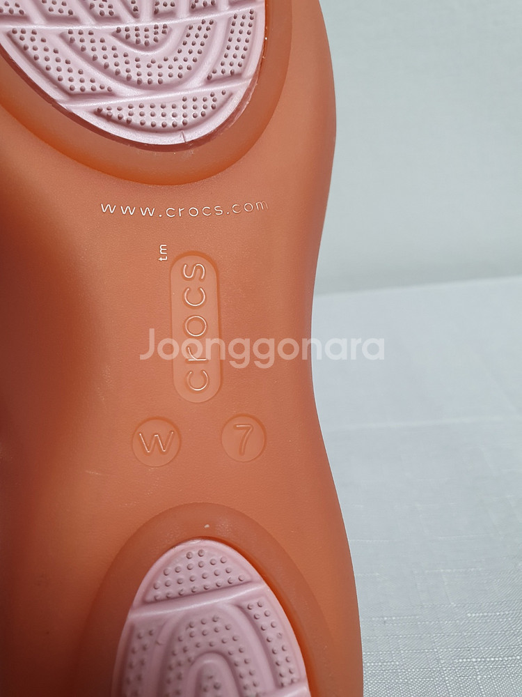택포가 240mm 크록스 샌들 이자벨라 미니 웨지 코랄--8