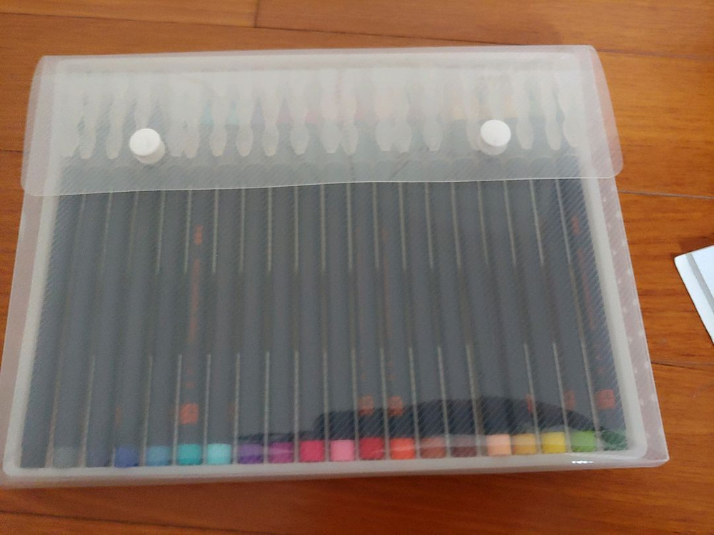 SAI 아카시아 캘리그라피 수채화붓펜 이미지