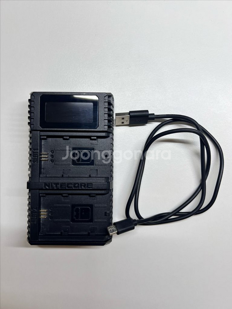 소니 정품배터리 & 듀얼충전기--2