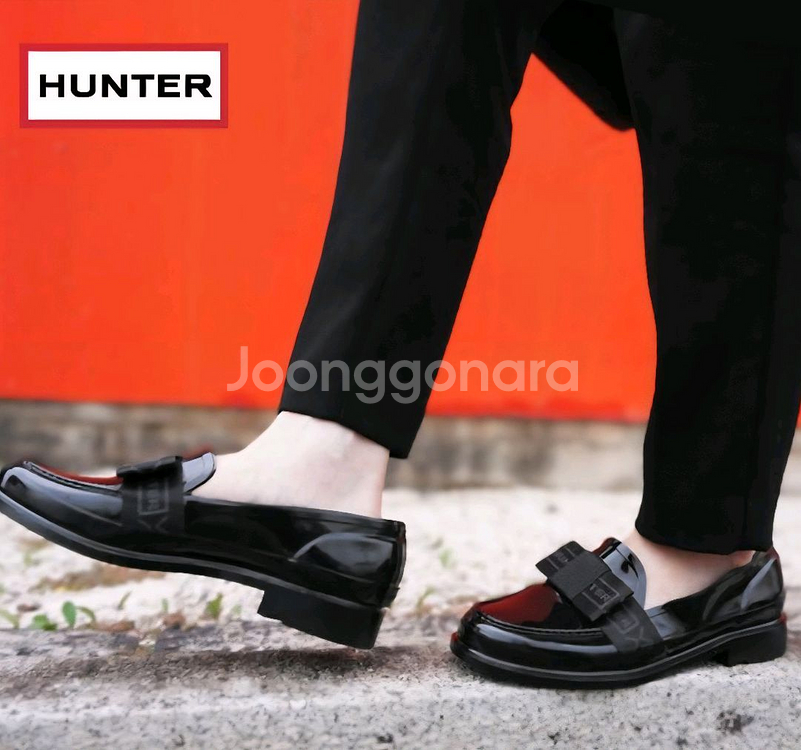 헌터 HUNTER 보우 로퍼 레인슈즈 uk5--2