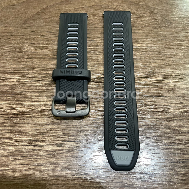 가민 퀵릴리즈 22mm 실리콘 밴드 블랙 정품--0