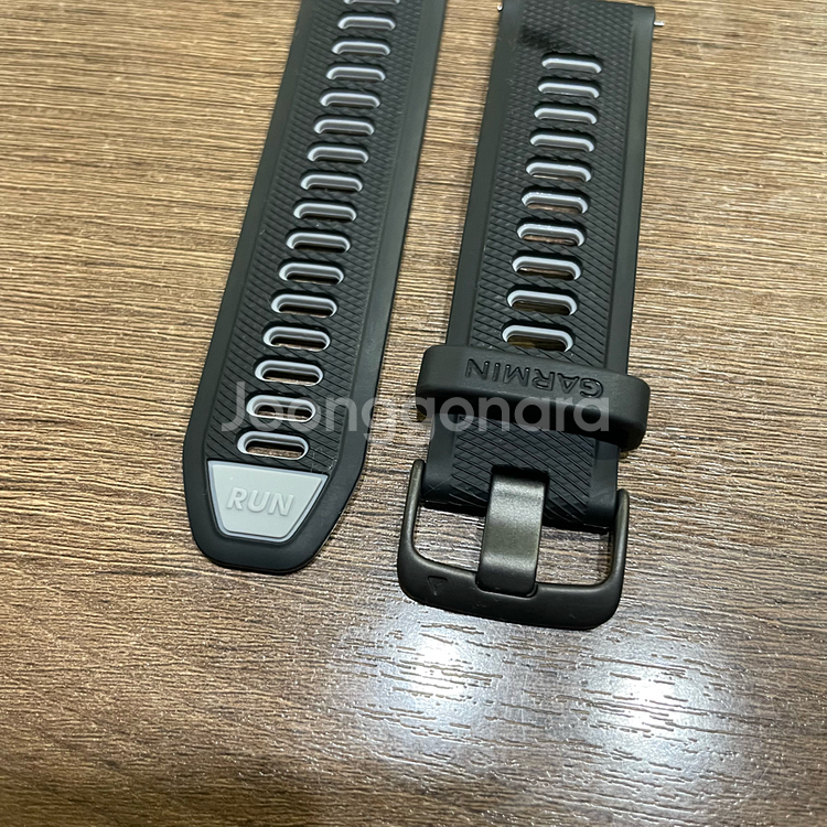 가민 퀵릴리즈 22mm 실리콘 밴드 블랙 정품--1