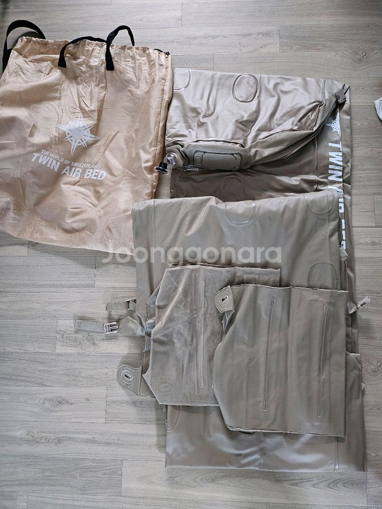 스위스알파인클럽 트윈 오토 에어베드 에어매트--1