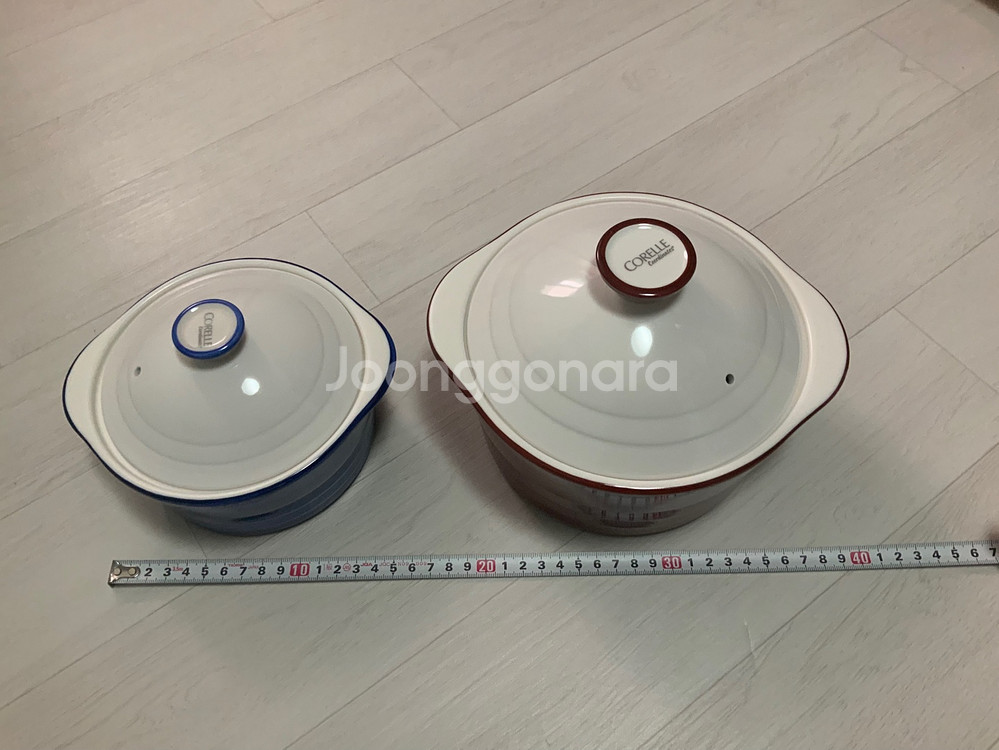 코렐코디네이츠 세라믹 내열냄비 2개--0