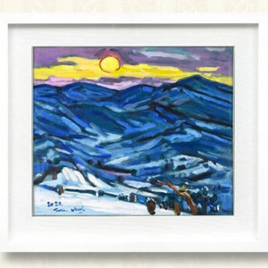 유화그림, 인기그림, 최정길작가, 설악산의 겨울진품
