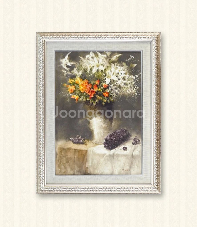 유화그림, 인기그림, 남택수작가, 정물화진품--0