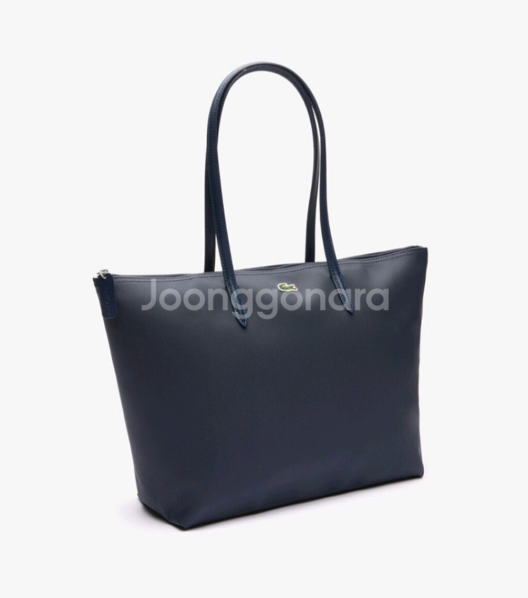 라코스테 라지 숄더백 쇼퍼백 (네이비)--1